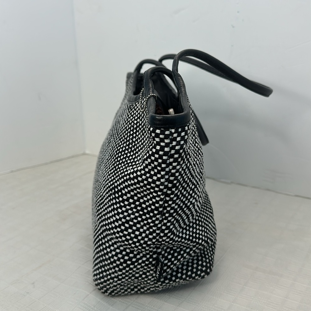 The Sak black and white houndstooth woven nylon bag - Picture 4 of 9